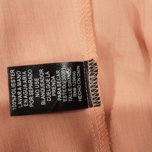 Love Posh Vest Peach Size Large - Picture 8 of 9